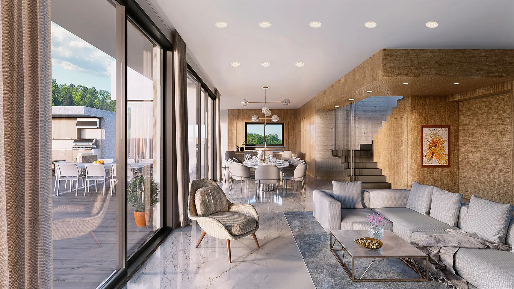 Interior 3d - living room